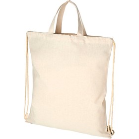 Рюкзак со шнурком Pheebs из 210 г/м² переработанного хлопка, natural